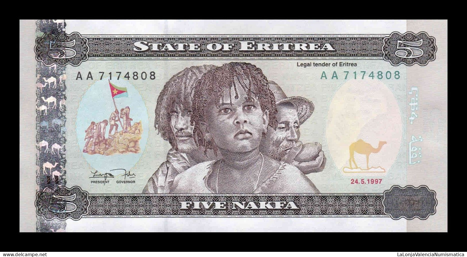 Eritrea 5 Nakfa 1997 Pick 2 Sc Unc - Erythrée