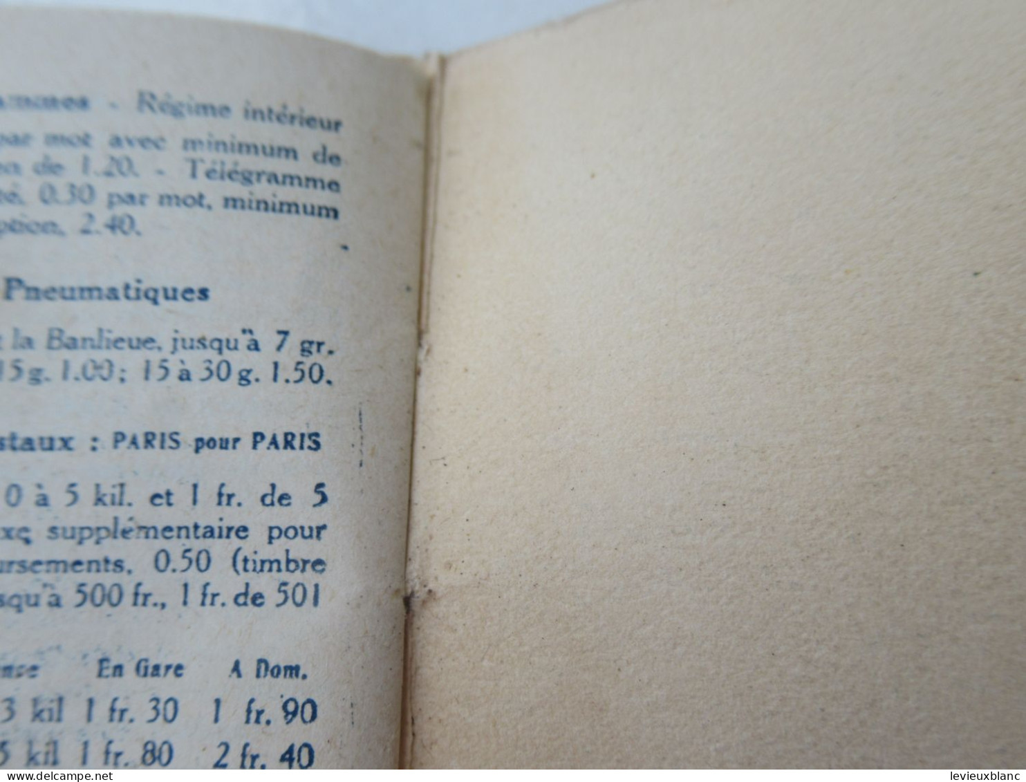 Mini-Calendrier  / Petit format de poche/avec renseignements pratiques / 1922          CAL515