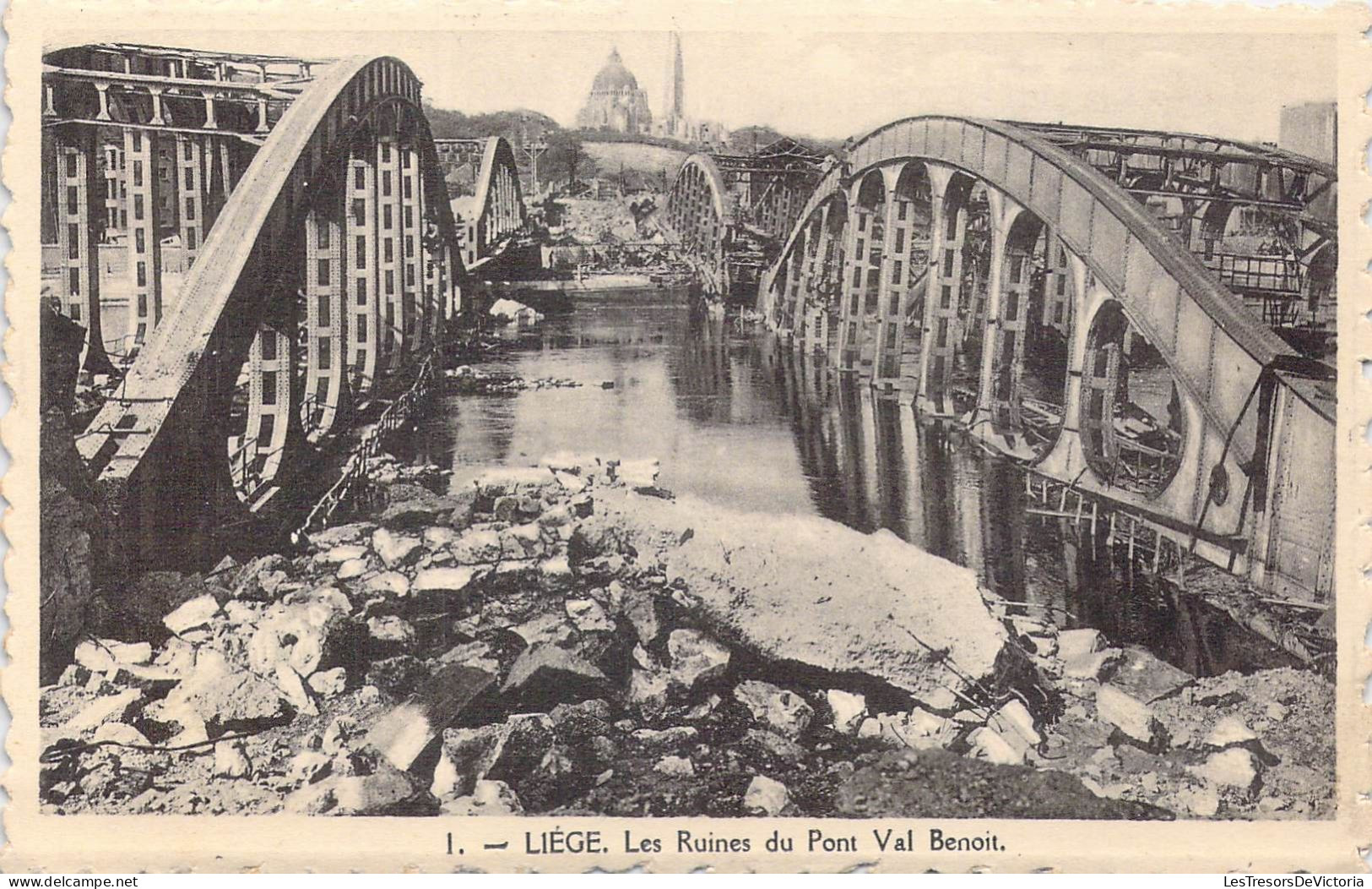 BELGIQUE - Liège - Les Ruines Du Pont Val Benoit - Carte Postale Ancienne - Liege