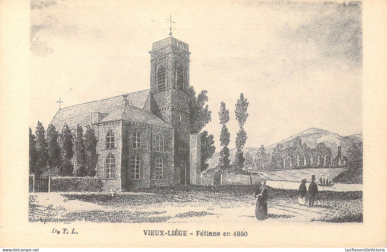 BELGIQUE - Vieux-Liège -  Fétine En 1850 - Carte Postale Ancienne - Liege