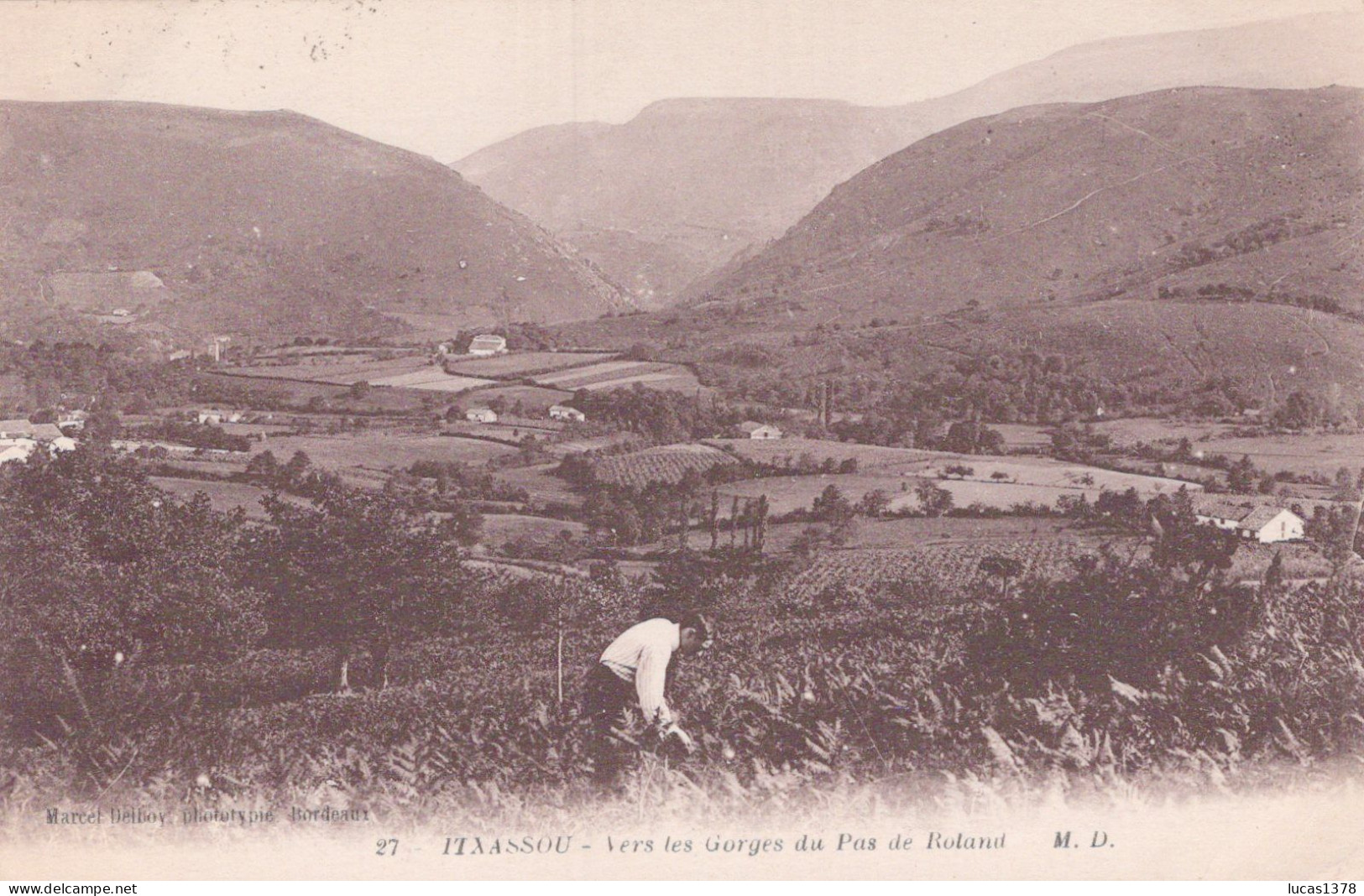 64 / ITXASSOU / VERS LES GORGES DU PAS DE ROLLAND - Itxassou