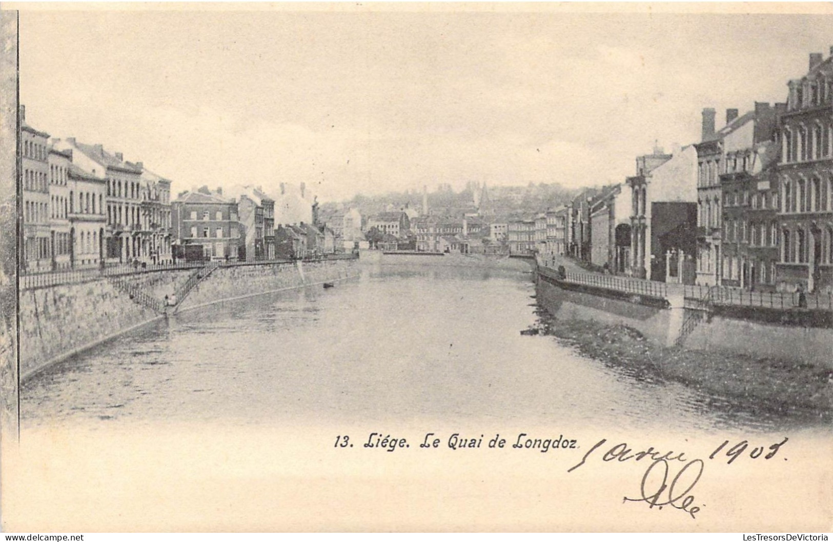 BELGIQUE - Liège - Le Quai De Longdoz - Carte Postale Ancienne - Liege