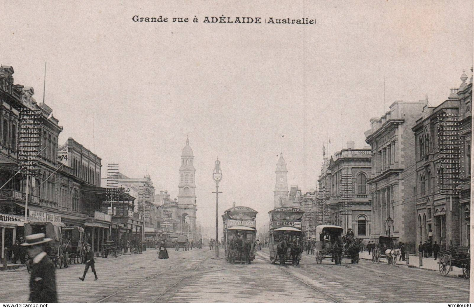 N° 455 D  GRANDE RUE A ADELAIDE AUSTRALIE  MESSAGERIES MARITIMES - Adelaide