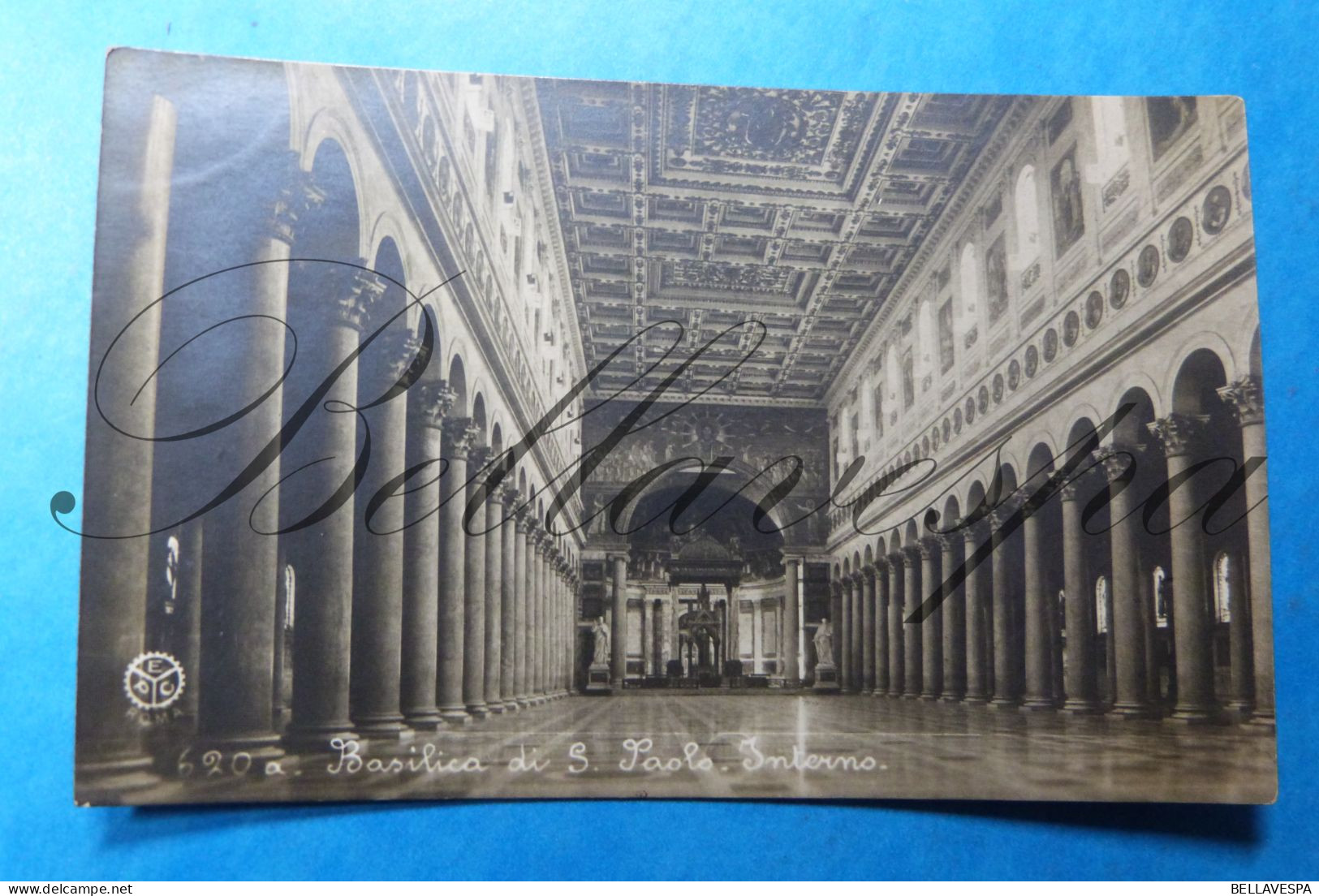 Basilica Di S.Paolo Interno  N° 620 A  Edit Chauffourier  1929 Carte Photo - Kerken En Kloosters