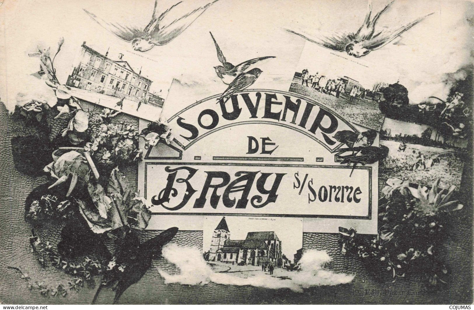 80 - BRAY S/SOMME - S17508 - Souvenir - Divers Aspects De La Ville - L23 - Bray Sur Somme