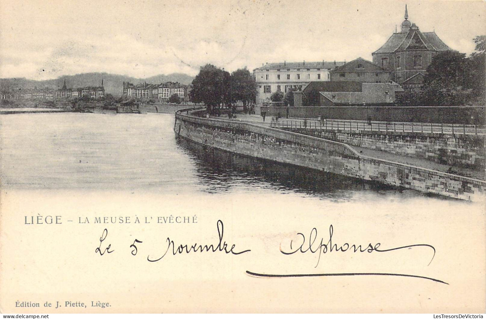 BELGIQUE - Liège - La Meuse à L'évêché - Carte Postale Ancienne - Liege