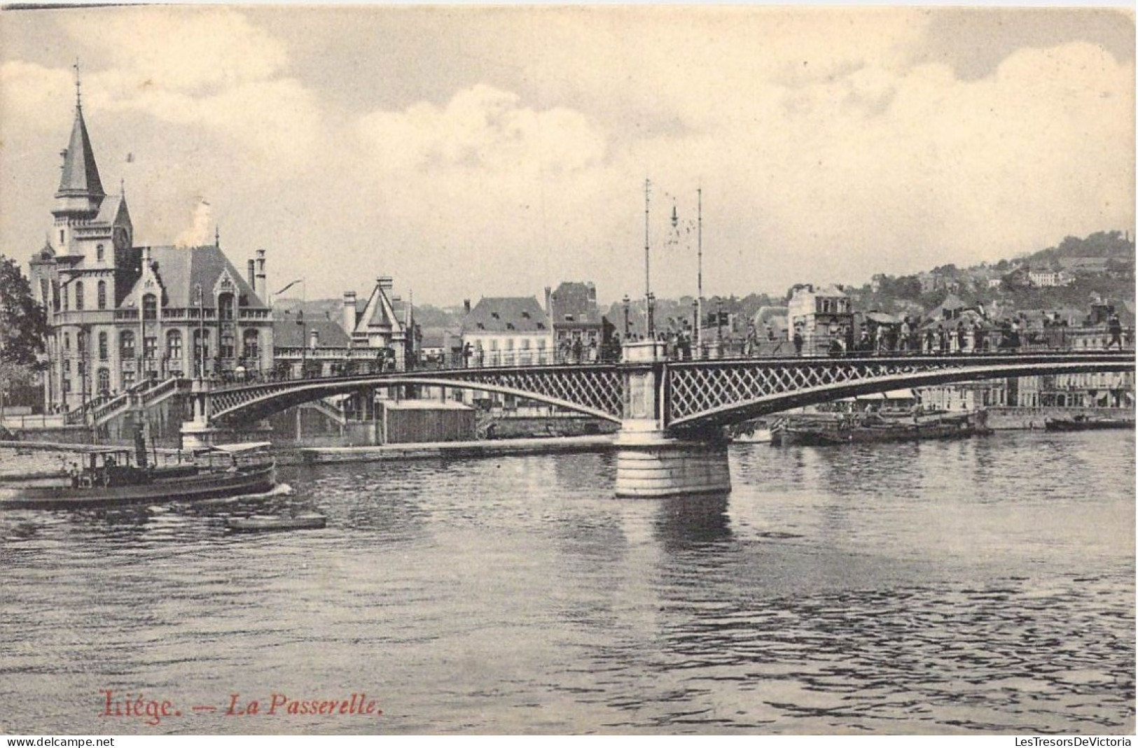 BELGIQUE - Liège - La Passerelle - Carte Postale Ancienne - Liege