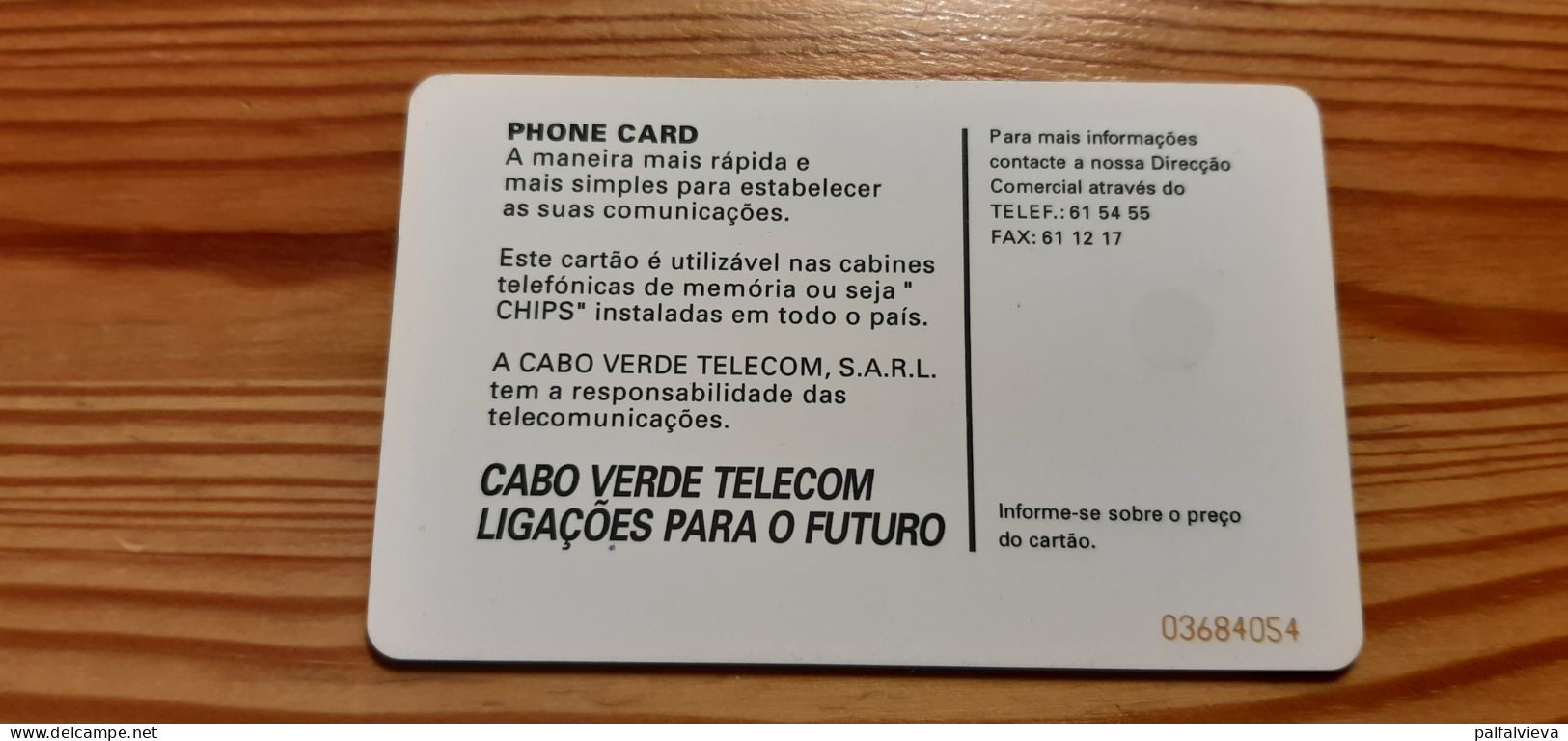 Phonecard Cape Verde - Cabo Verde