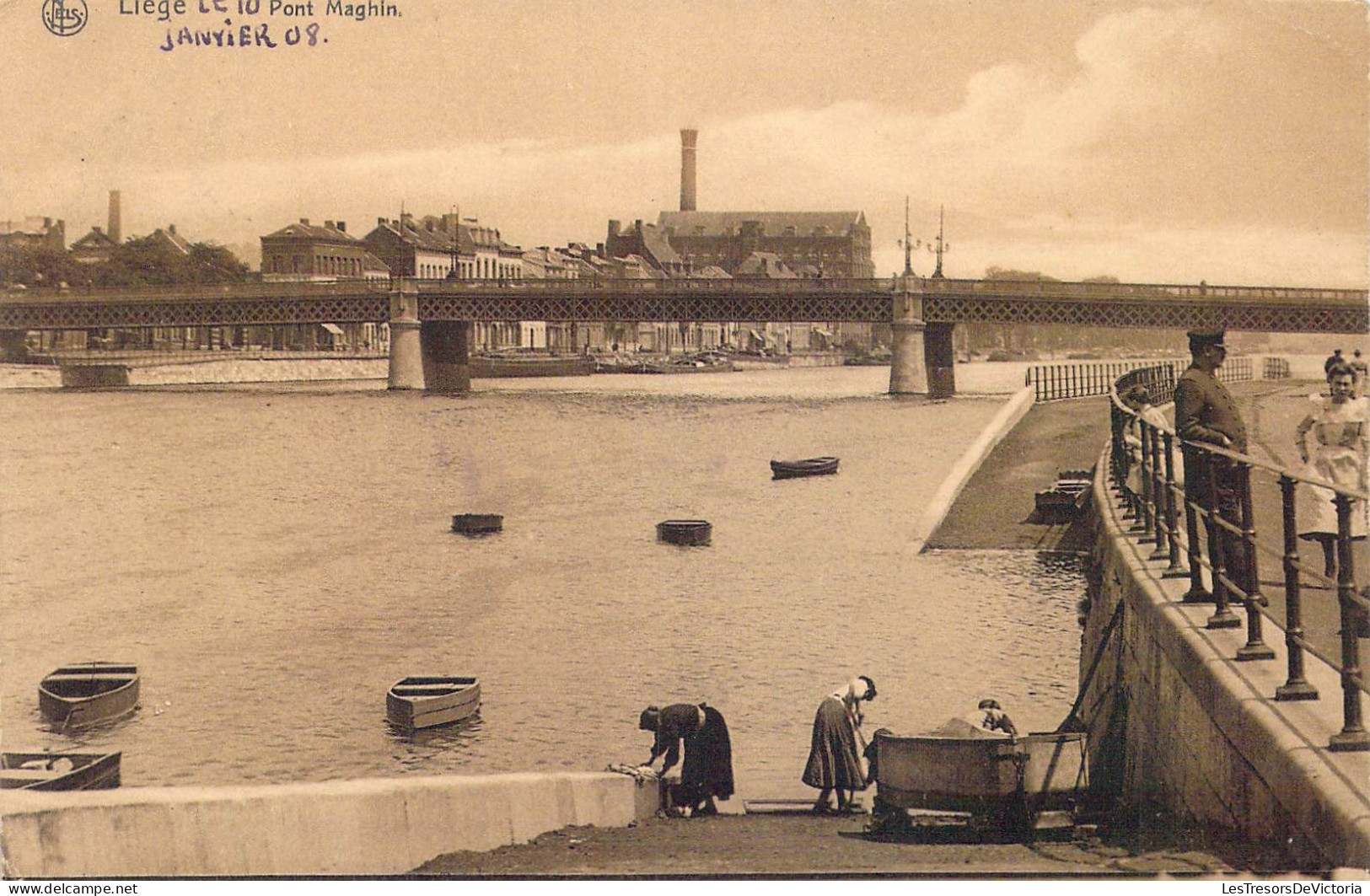 BELGIQUE - Liège - Pont Maghin - Carte Postale Ancienne - Liege