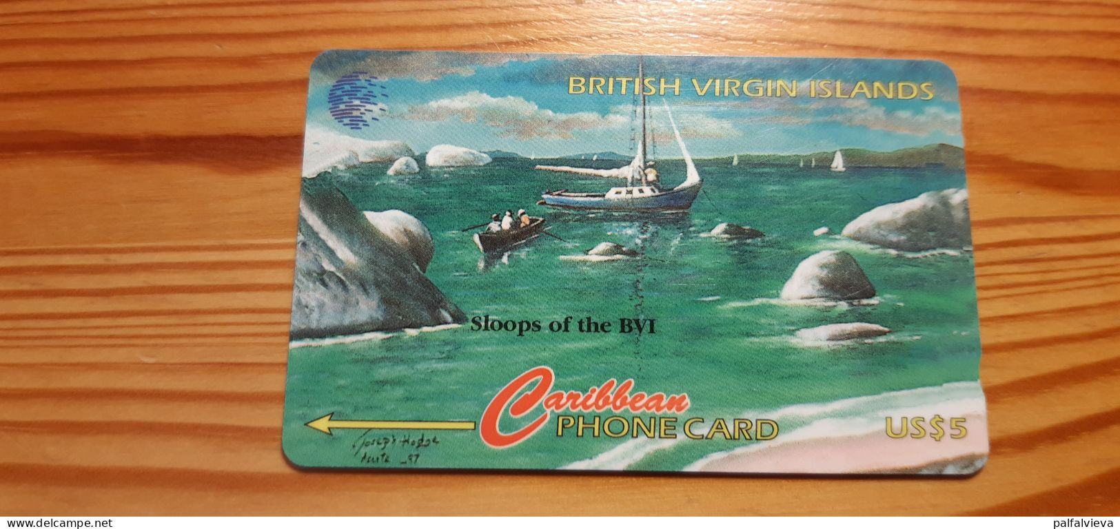 Phonecard British Virgin Islands 218CVVA - Ship - Maagdeneilanden