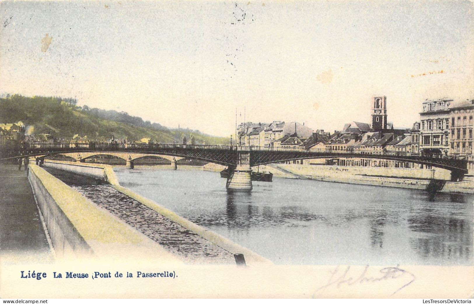 BELGIQUE - Liège - La Meuse ( Pont De La Passerelle ) - Carte Postale Ancienne - Liege