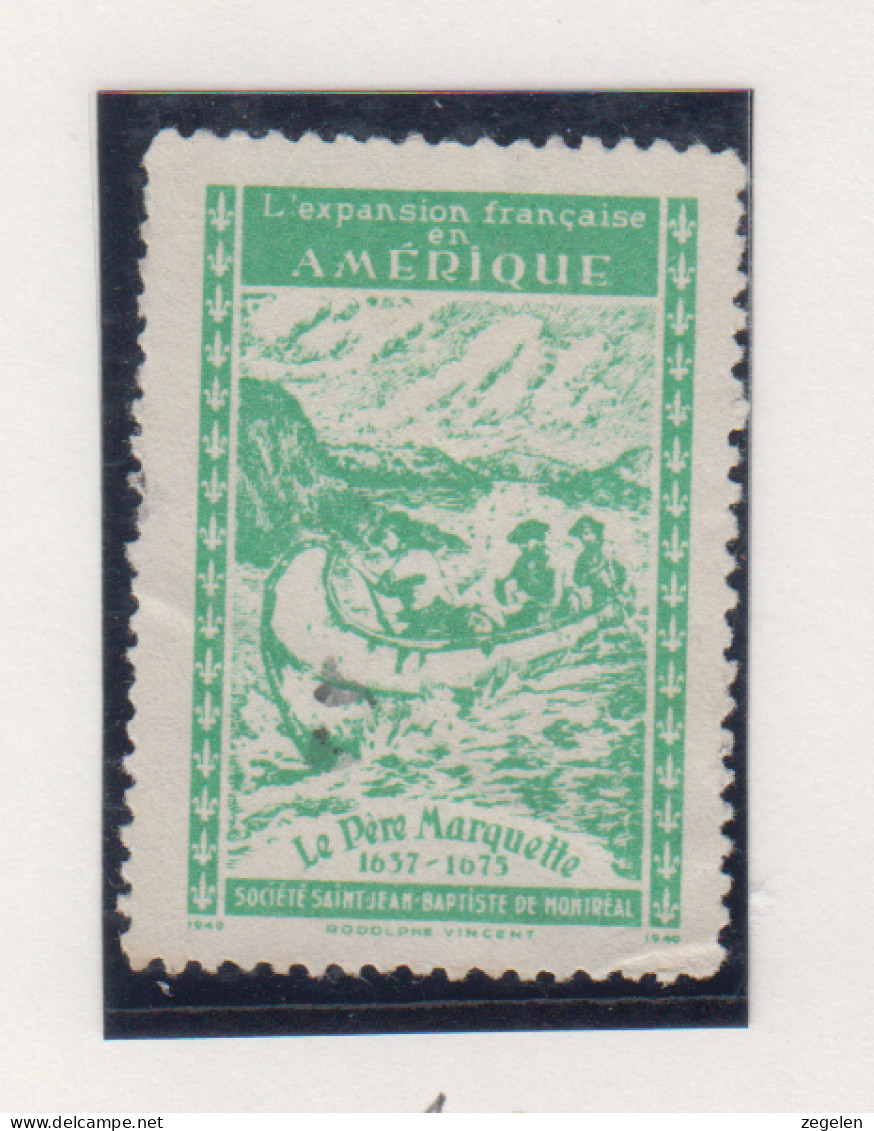 Canada Vignet "le Père Marquette" - Unused Stamps