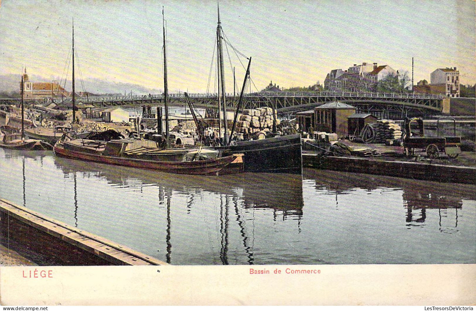 BELGIQUE - Liège - Bassin De Commerce - Carte Postale Ancienne - Liege