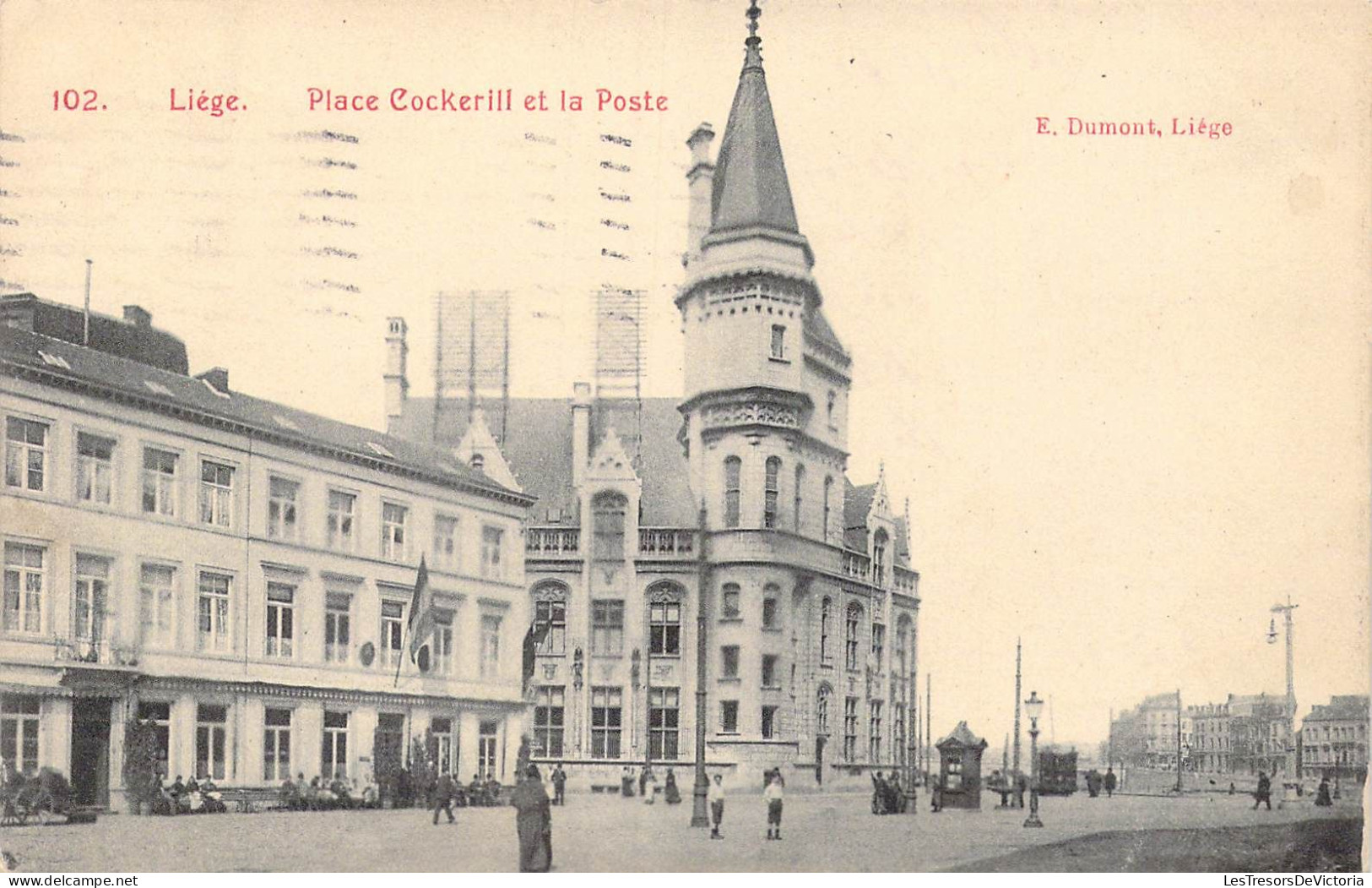 BELGIQUE - Liège - La Place Cockerill Et La Poste - Carte Postale Ancienne - Liege
