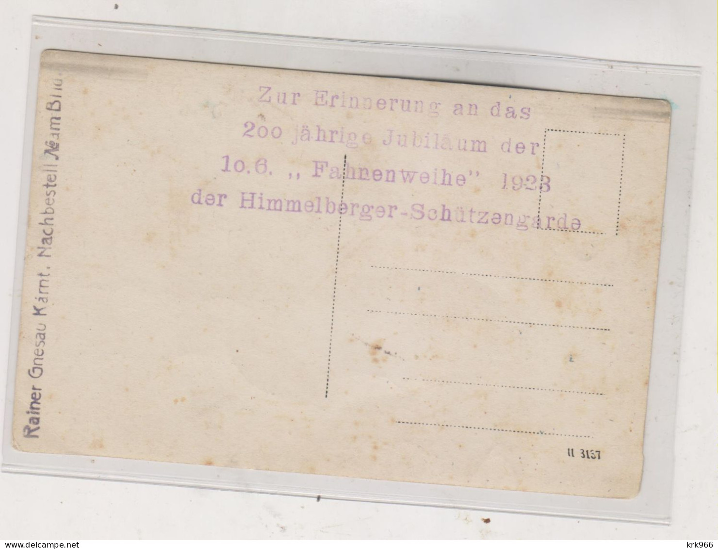 AUSTRIA HIMMELBERG HIMMELBERGER SCHUTZENGARDE  Nice Postcard - Feldkirchen In Kärnten