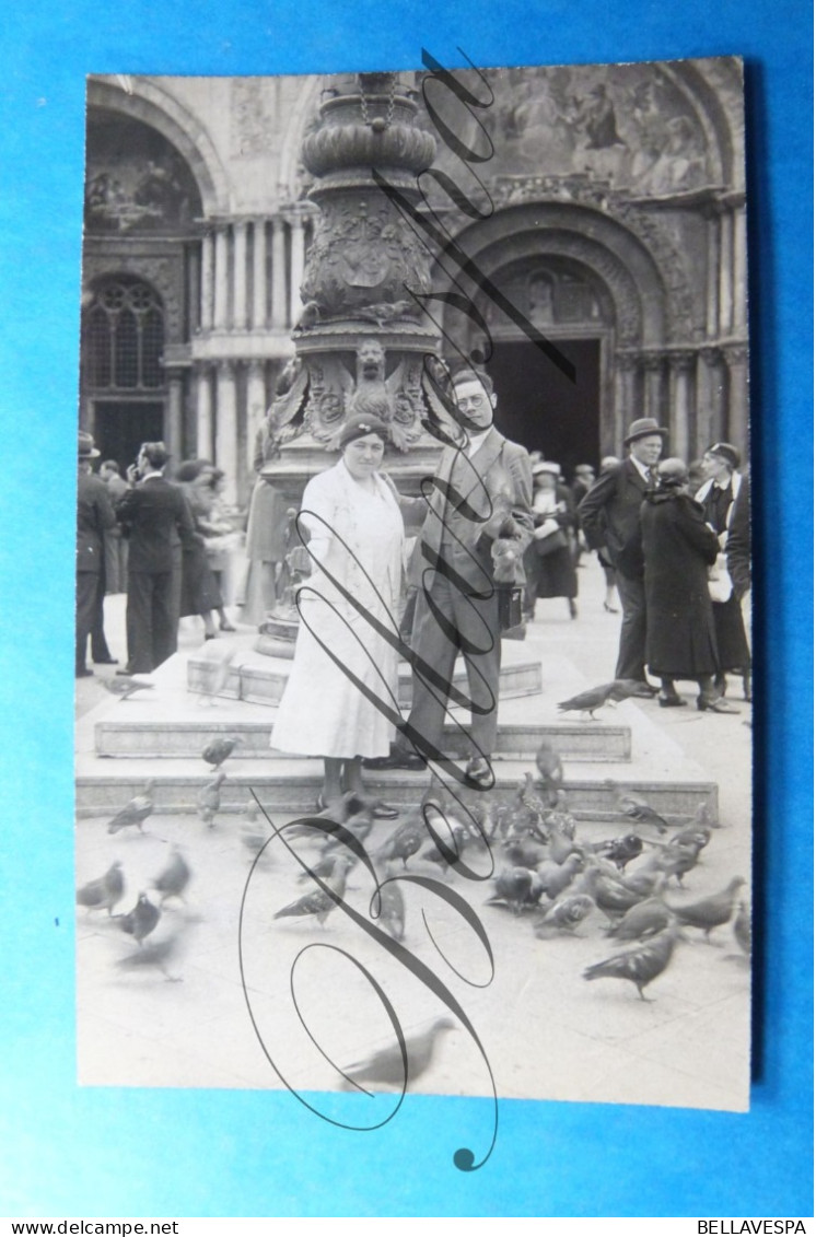 Jos BREYNE-DENYS (Joseph & Lena Huwelijksreis Naar Venetie 25 Mei 1933 Venice Fotokaart - Genealogy