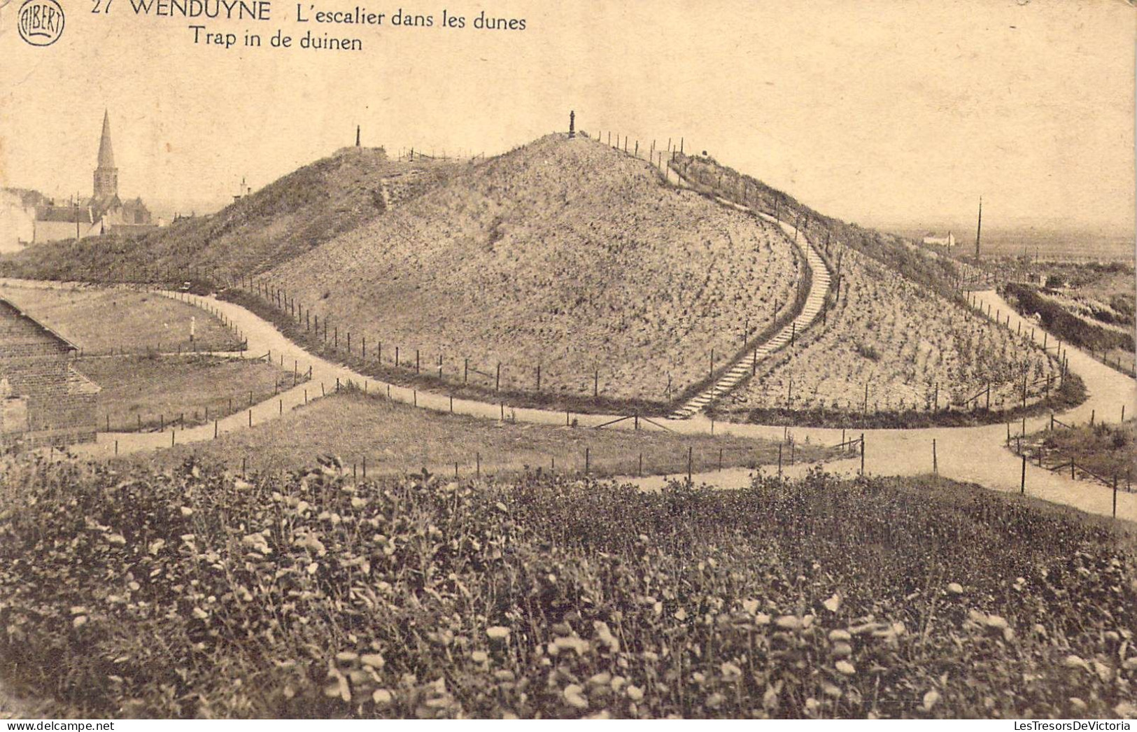 BELGIQUE - Wenduyne - L'Escalier Dans Les Dunes - Carte Postale Ancienne - Wenduine