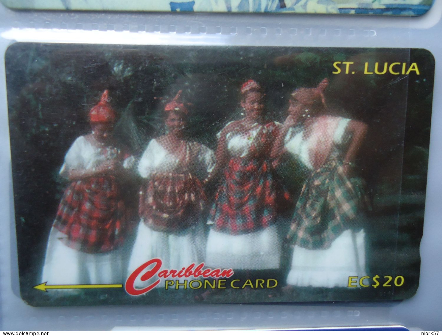 ST, LUCIA USED CARDS WOMENS COSTUMES - Autres - Océanie