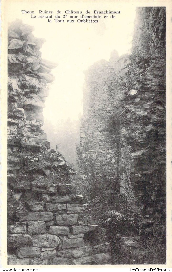 BELGIQUE - Theux - Ruines Du Château De Franchimont - Carte Postale Ancienne - Theux