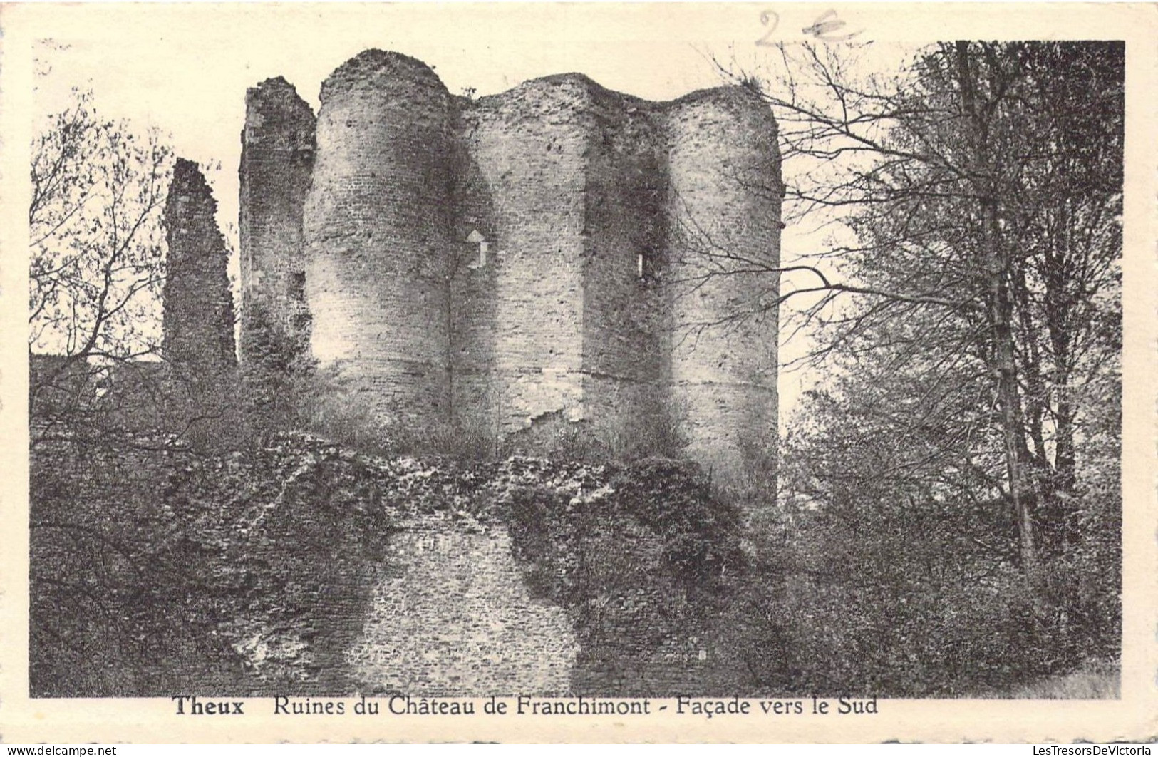 BELGIQUE - Theux - Ruines Du Château De Franchimont - Façade Vers Le Sud  - Carte Postale Ancienne - Theux