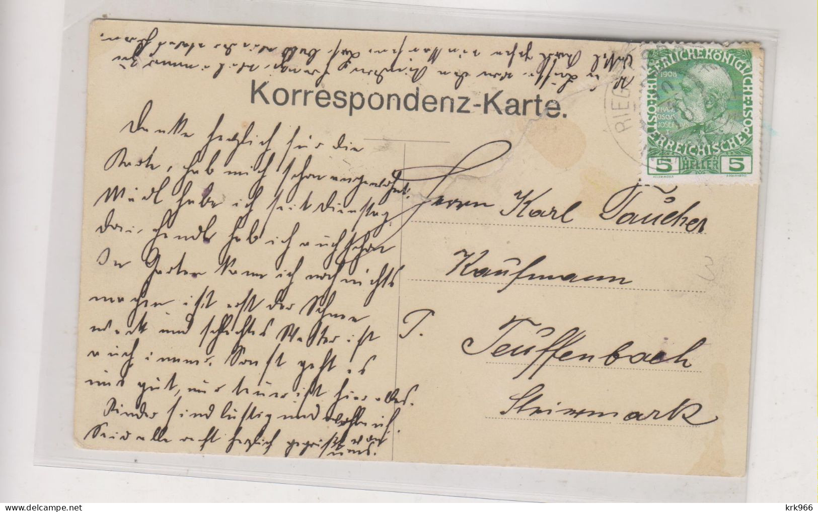 AUSTRIA RIEGERSDORF Nice Postcard - Faakersee-Orte