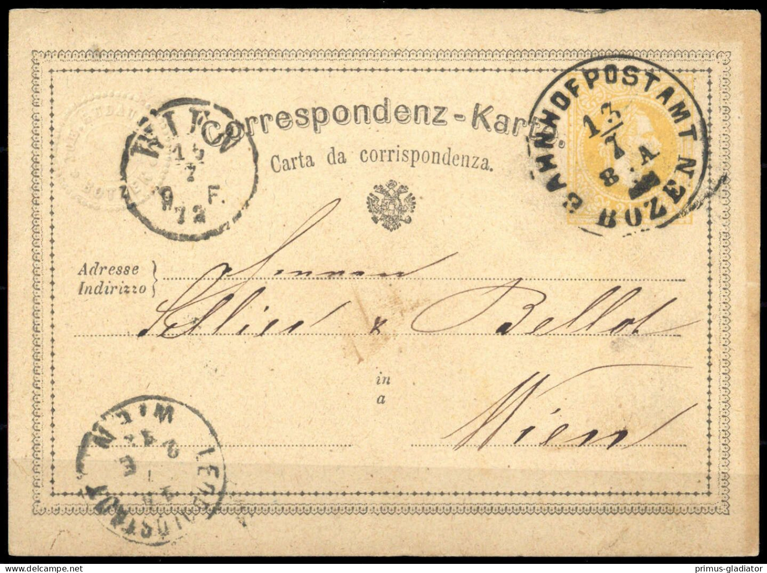 Österreich, P 10, Brief - Machine Postmarks