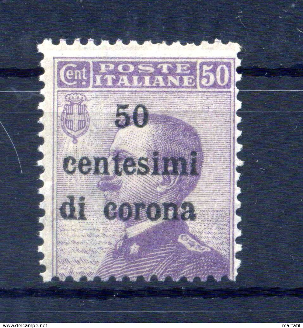 1919 TRENTO & TRIESTE N.9 MNH **, Francobolli D'Italia Soprastampati, 50 Centesimi - Trentino & Triest