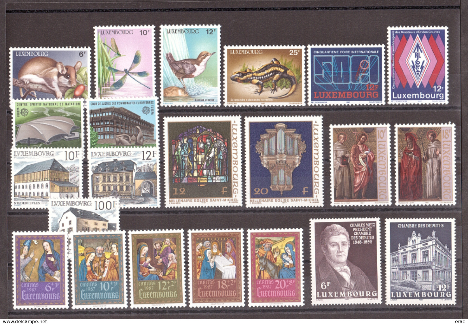 Luxembourg - 1987 - Année Complète - Neufs ** - 22 Tp - Full Years