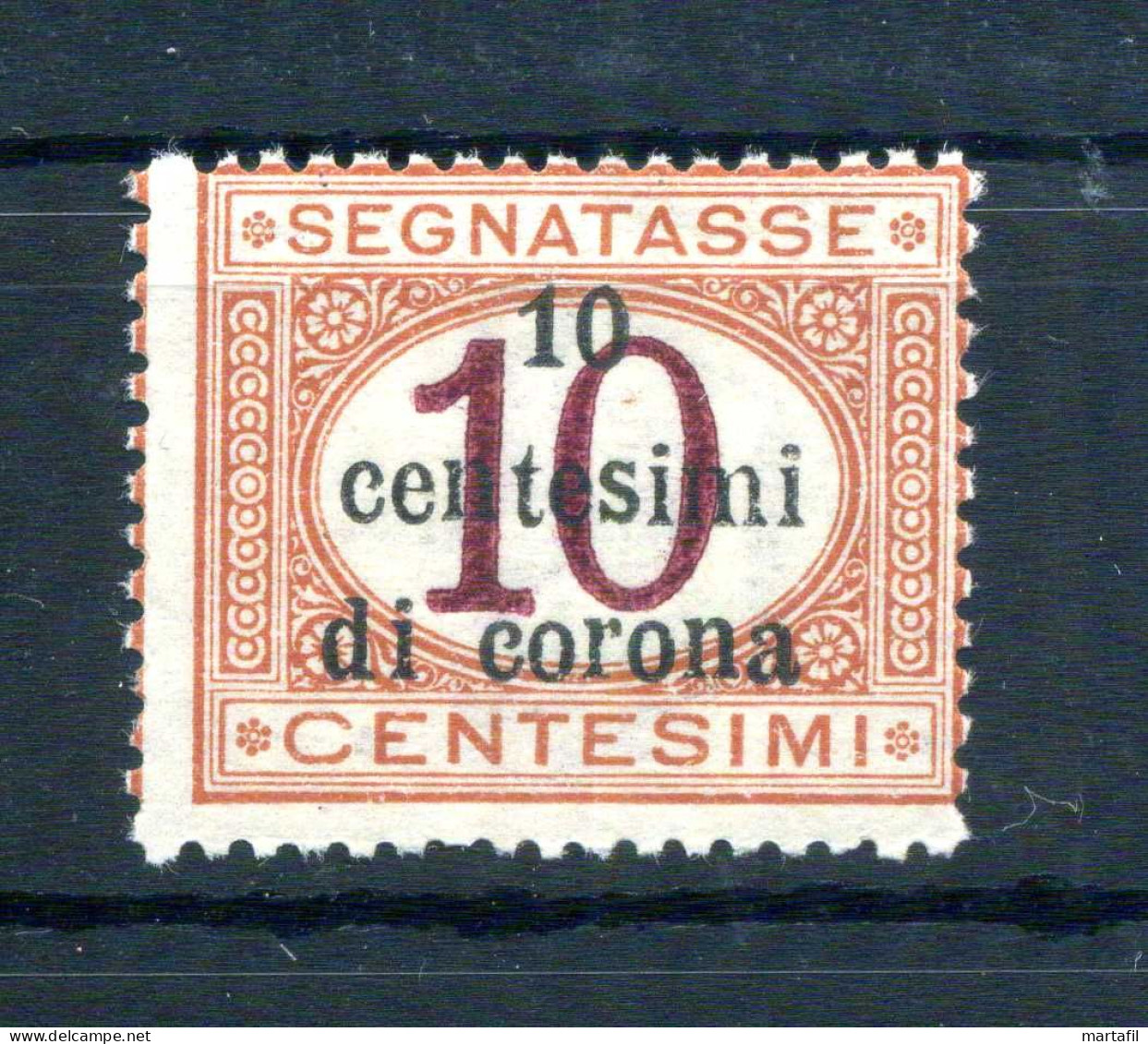 1919 TRENTO & TRIESTE SEGNATASSE Tax N.2 MNH **, Francobolli D'Italia Soprastampati, 10 Centesimi - Trentino & Triest