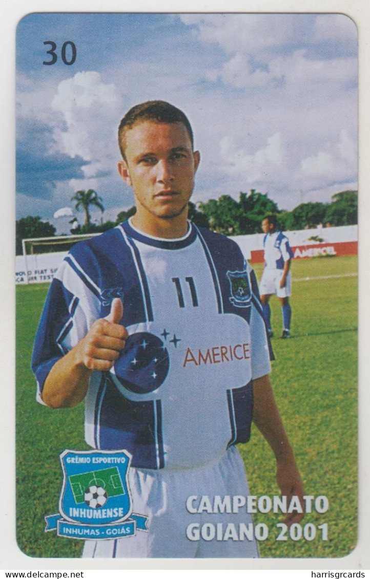 BRAZIL - Maurício K 2/10, Campeonato Goiano Mai/2001 , Telegoias, 30 U, Used - Brasilien