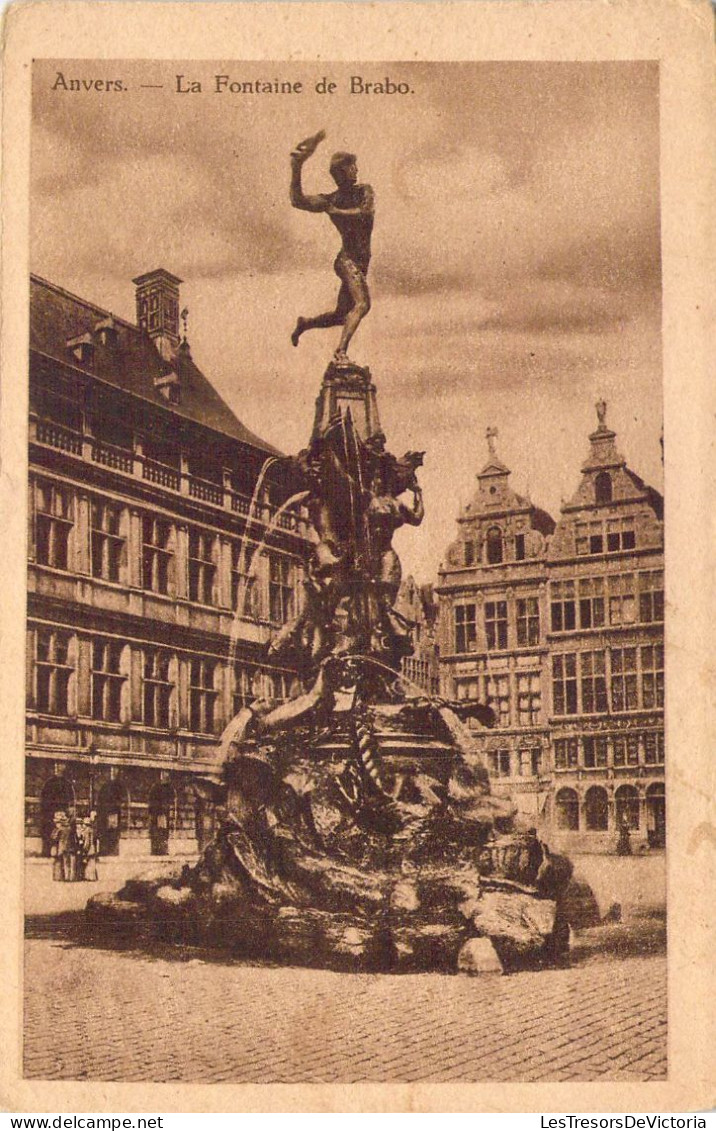 BELGIQUE - Anvers - La Fontaine De Brabo - Carte Postale Ancienne - Antwerpen