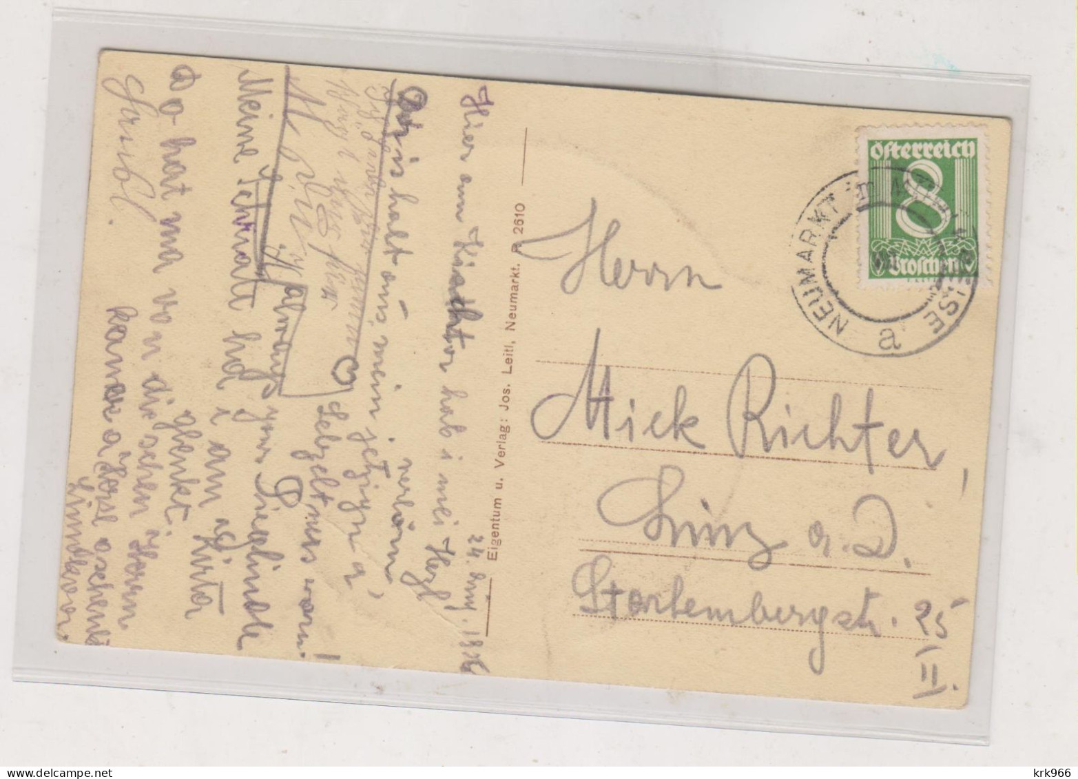 AUSTRIA NEUMARKT IM MUHLKREIS  Nice Postcard - Freistadt