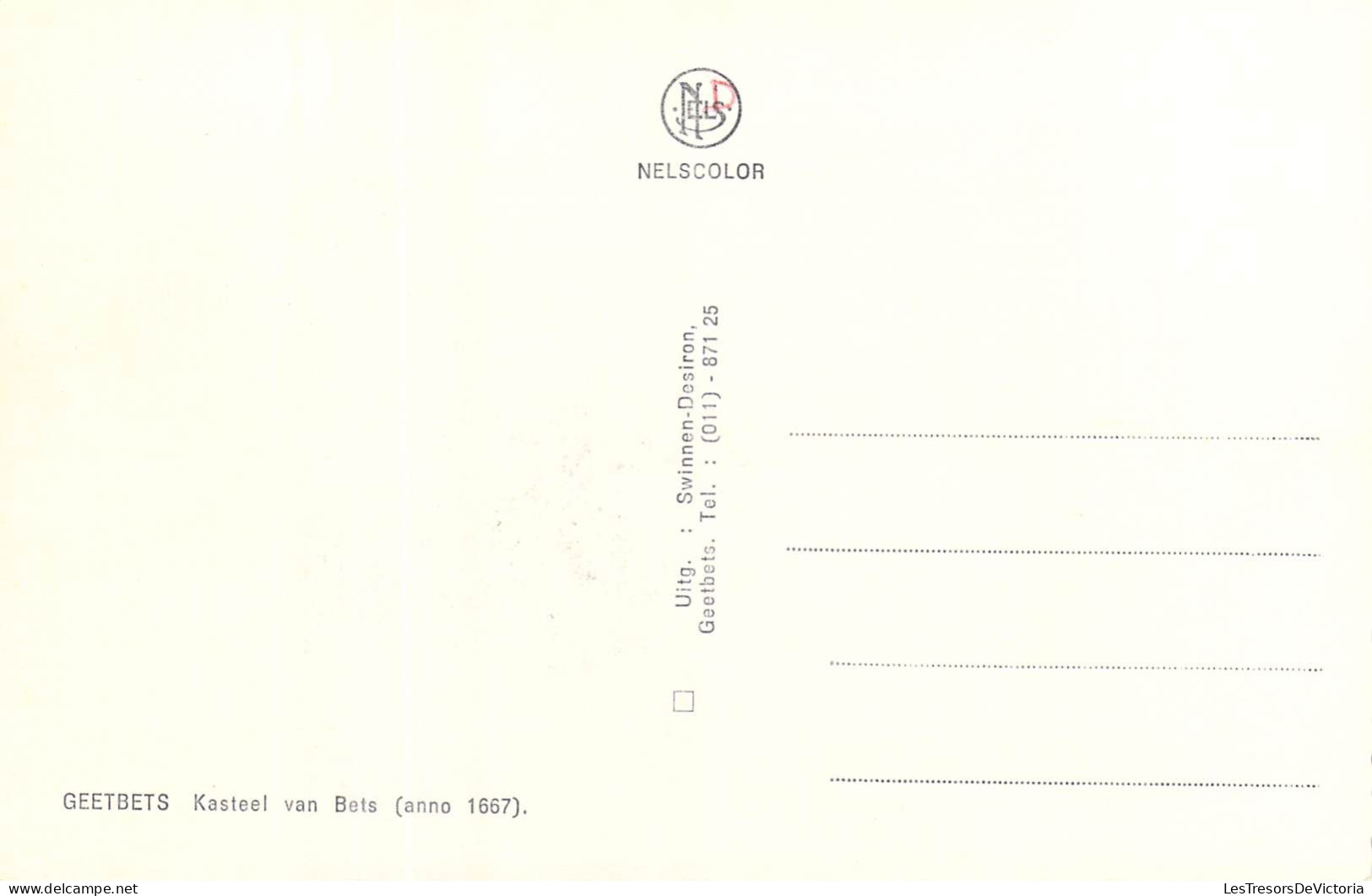 BELGIQUE - Geetbets - Kasteel Van Bets - Carte Postale Ancienne - Geetbets