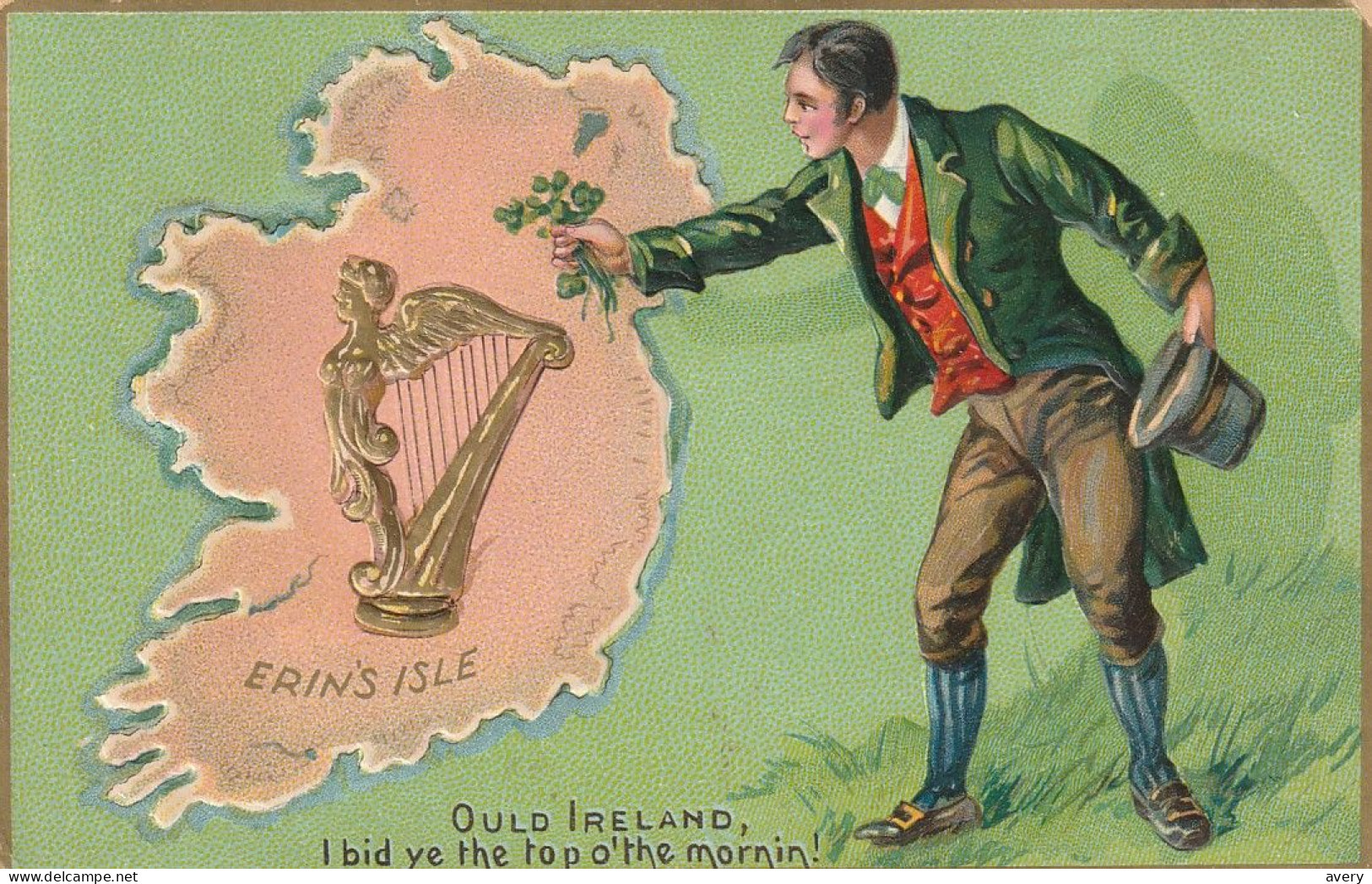 St. Patrick's Day  Ould Ireland  I Bid Ye The Top O'the Mornin!  Erin's Isla - Saint-Patrick's Day