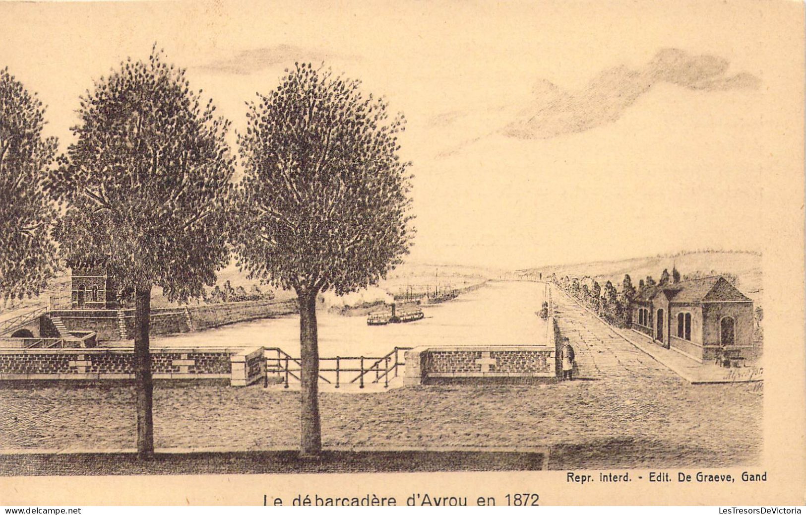 BELGIQUE - Le Débarcadère D'Avroy En 1872 - Carte Postale Ancienne - Liege