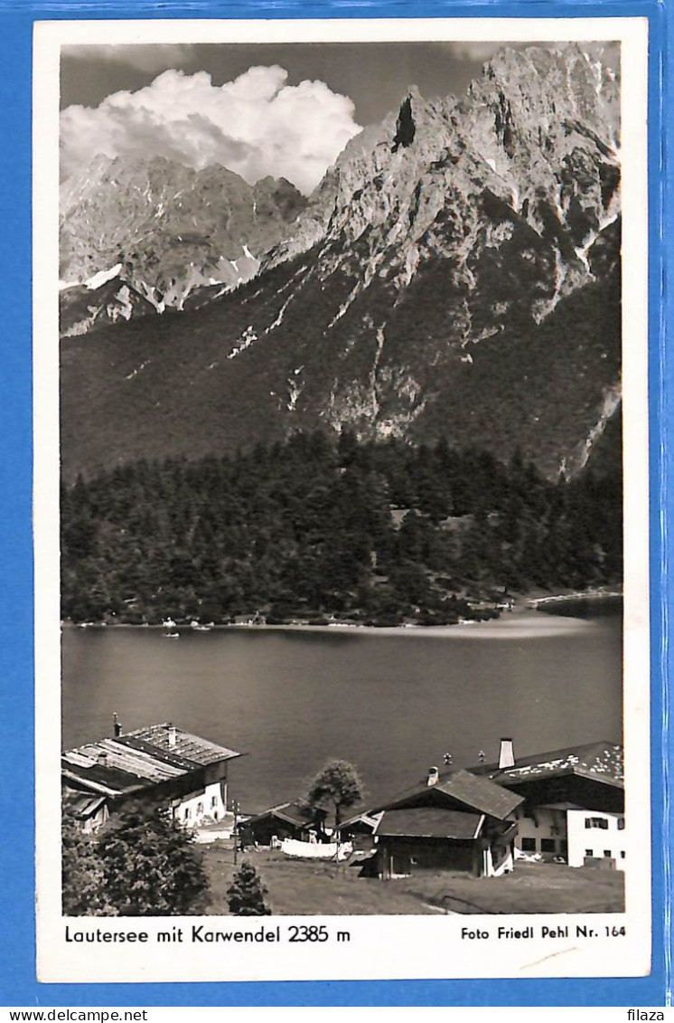 Allemagne Republique Federale 1951 Carte Postale Par Avion De Mittenwald (G18852) - Cartas & Documentos