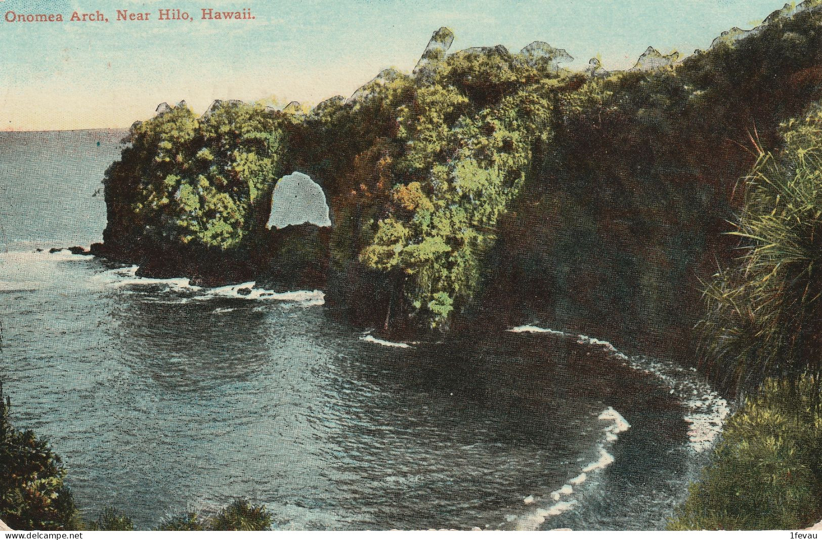 CPA Onomea Arch Near Hilo Hawaii 1911 - Hilo