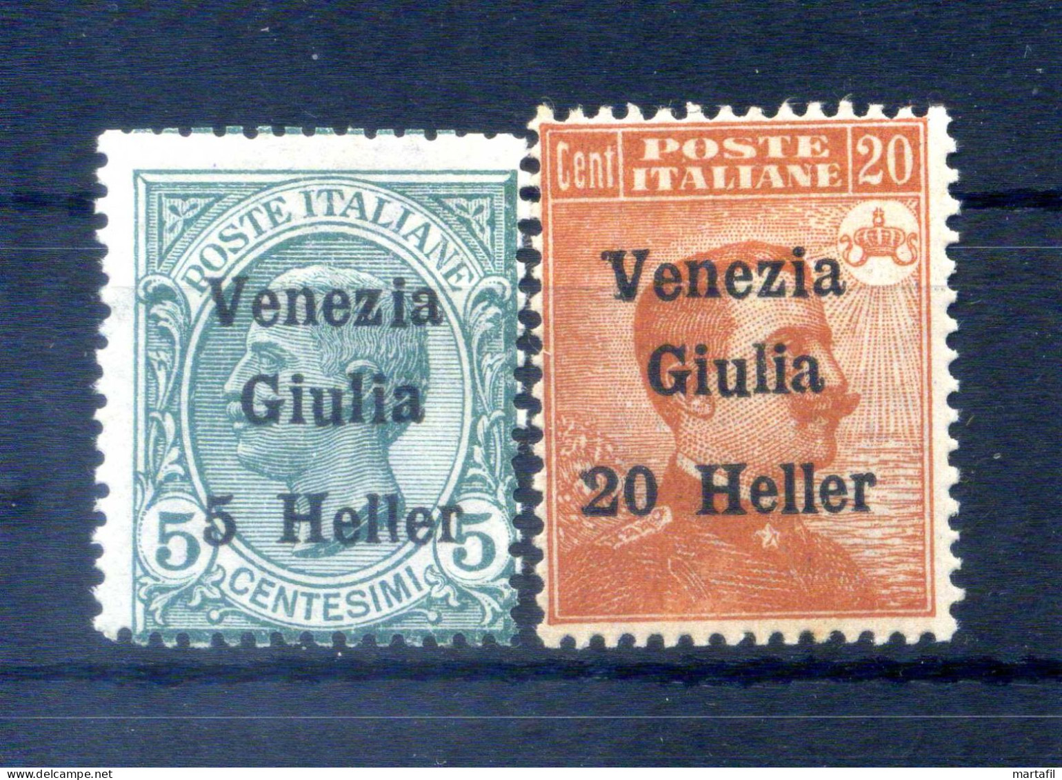 1919 VENEZIA GIULIA N.30/31 *, Francobolli D'Italia Sovrastampati - Venezia Julia