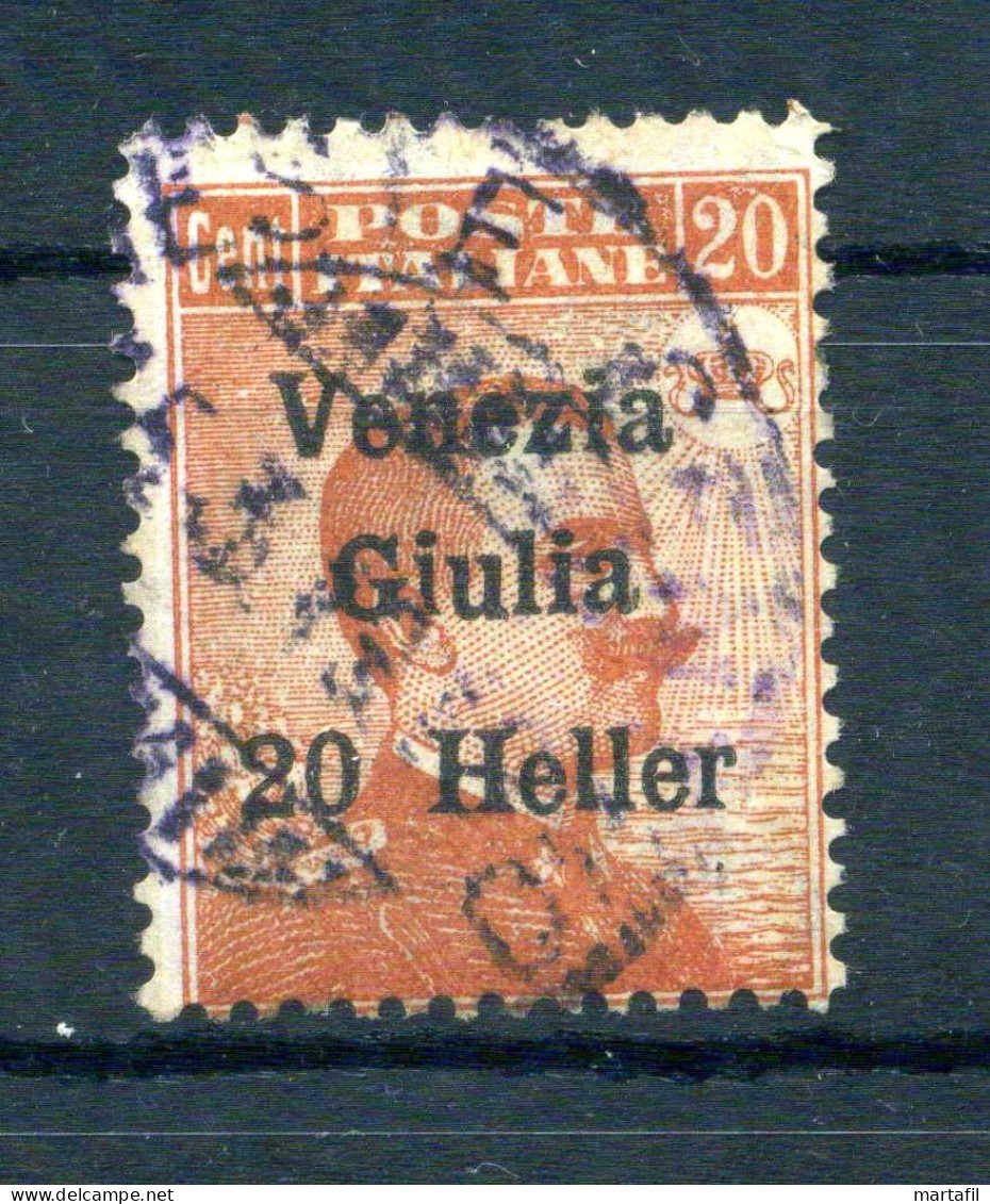 1919 VENEZIA GIULIA N.31 USATO, Francobolli D'Austria Sovrastampati - Venezia Giulia