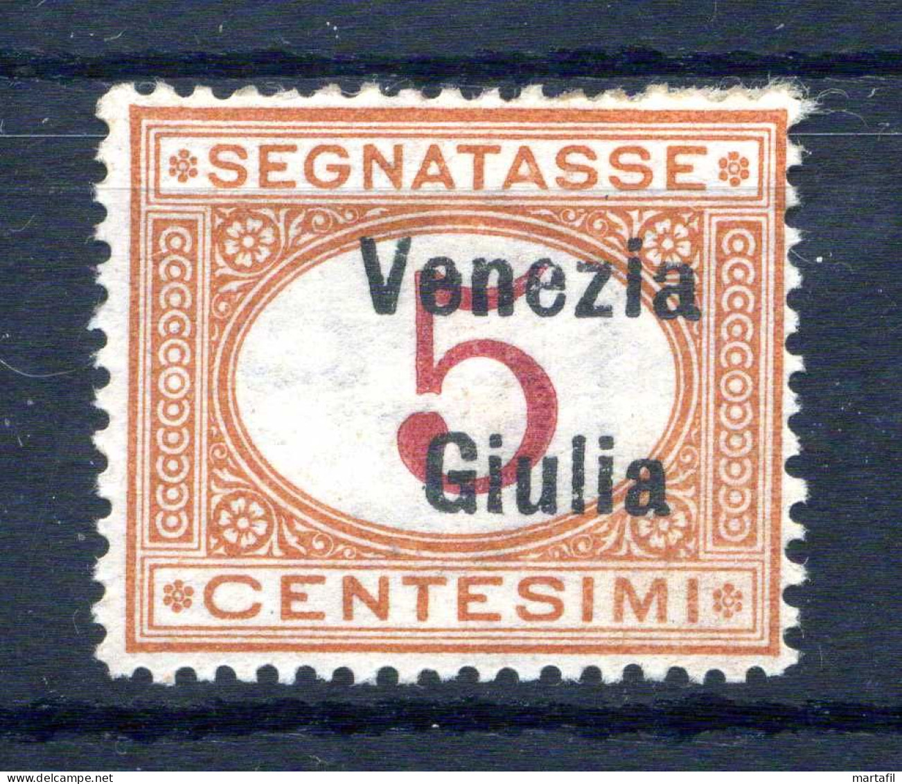 1918 VENEZIA GIULIA SEGNATASSE Tax N.1 *, Francobolli D'Italia Sovrastampati - Venezia Giulia