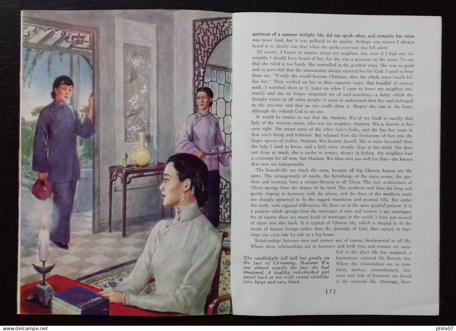 Wings - The Literary Guld Review December 1946 - 'Pavilion Of Women' By Pearl S. Buck / 9 Images - Language Study