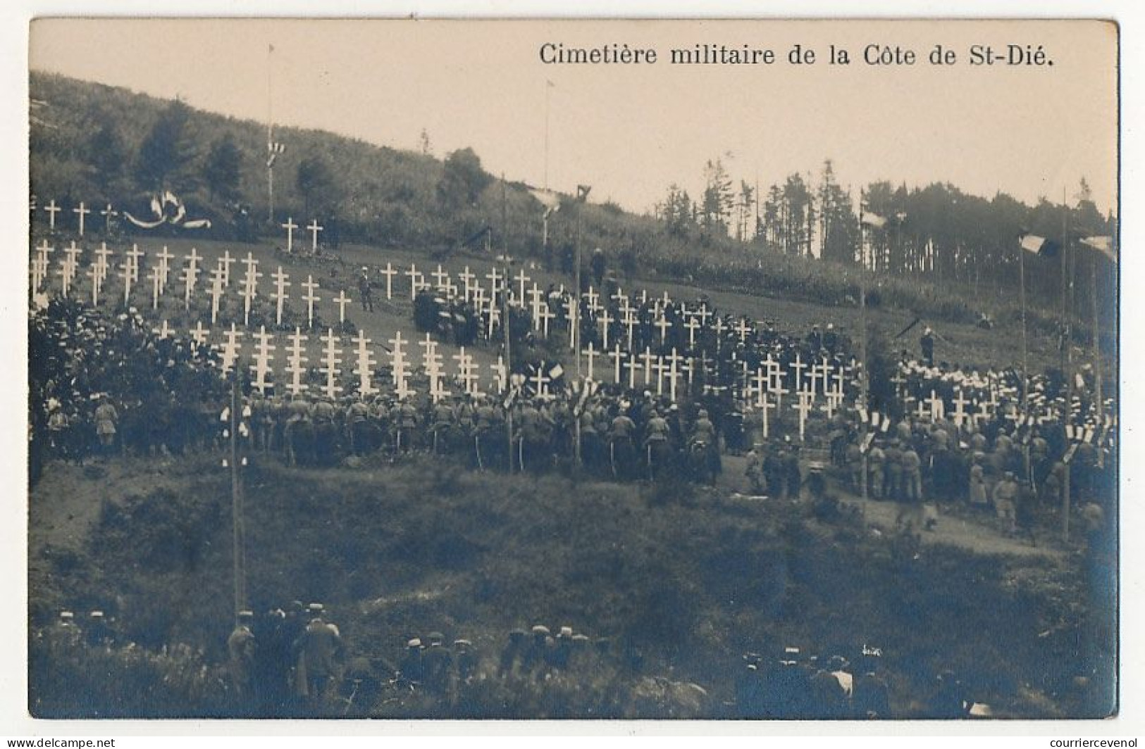 CPA Photo - STE MARIE Aux Mines (Haut Rhin) - Cimetière Militaire - Côte De St Dié - Soldats Français - Sainte-Marie-aux-Mines