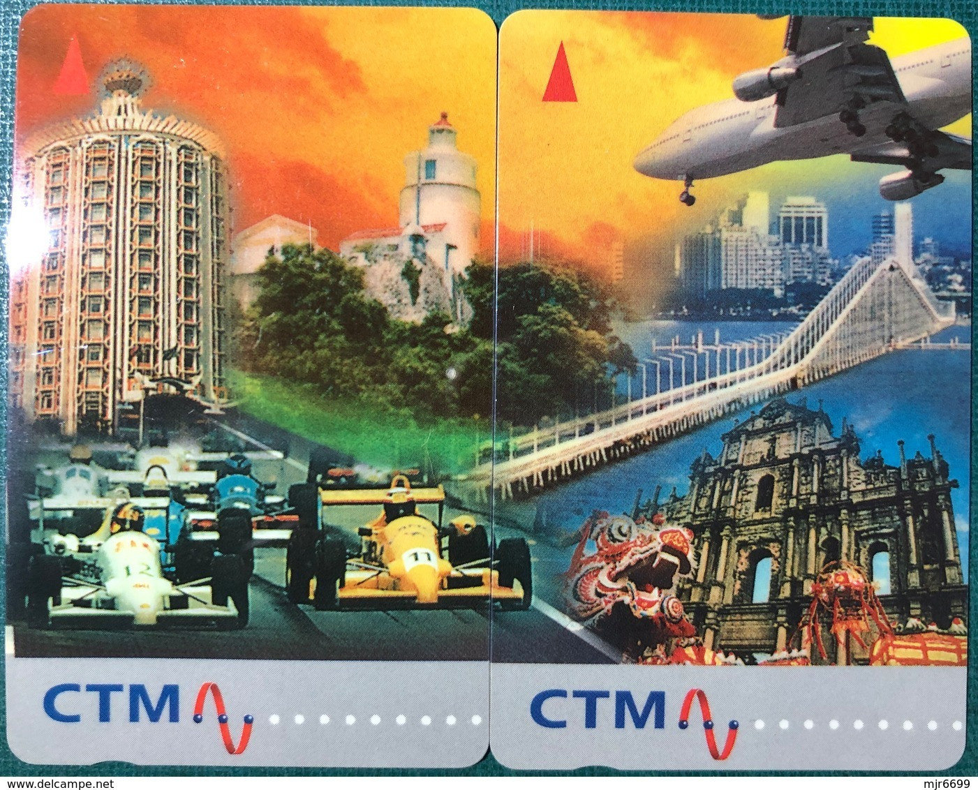 MACAU-CTM 1996 THE STORY OF MACAU PHONECARDS. ONE SET OF PHONE CARD INCLUDED-MACAU HIGHLIGHTS SET OF 2, UNUSED - Macau