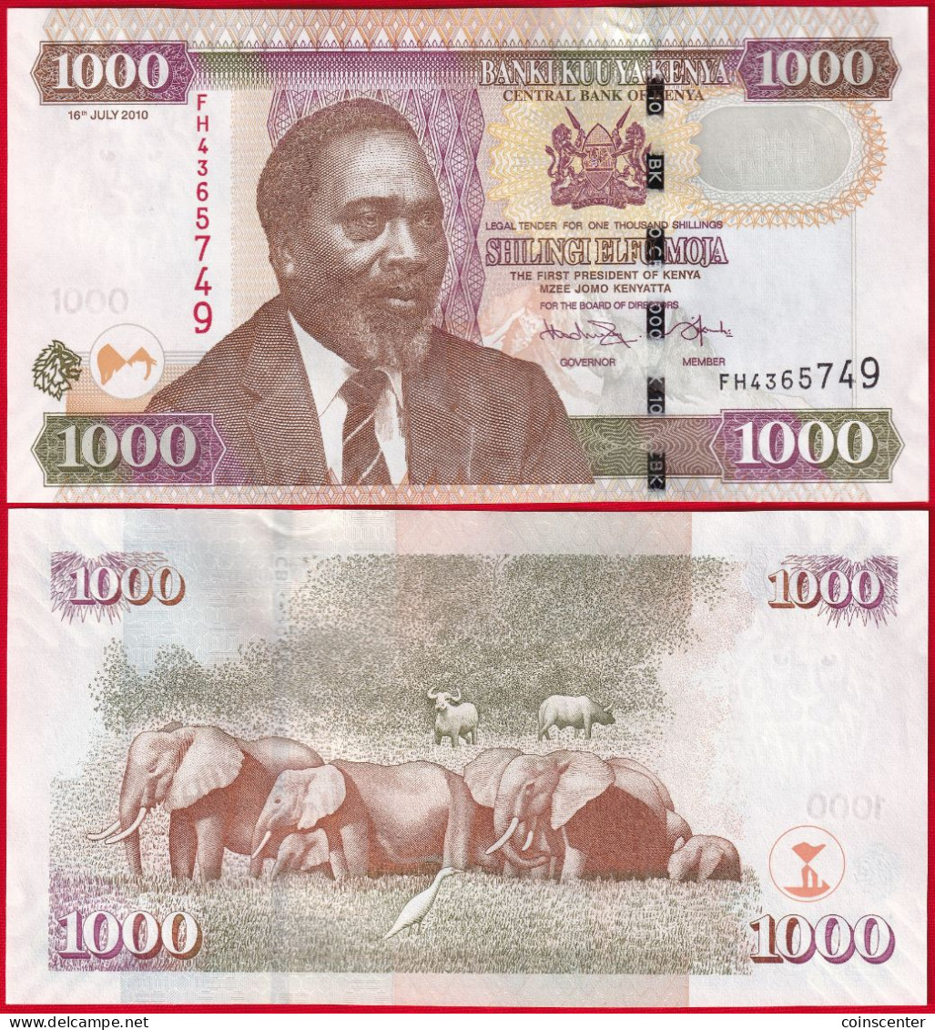 Kenya 1000 Shillings 2010 P-51e UNC - Kenya