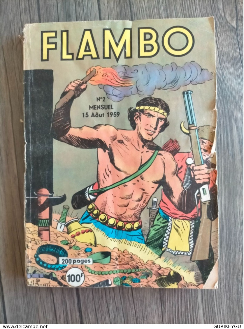 BD FLAMBO N° 2 LUG Le Petit Ranger  15/08/1959 DAN LUKY N° 1 - Lug & Semic