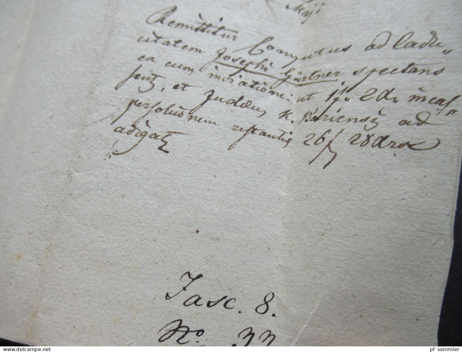 Österreich Ungarn Vorphila 1825 Ovalstempel Pest mit Papiersiegel nach Kaposvari / Kaposvarini mit Inhalt und Autograph