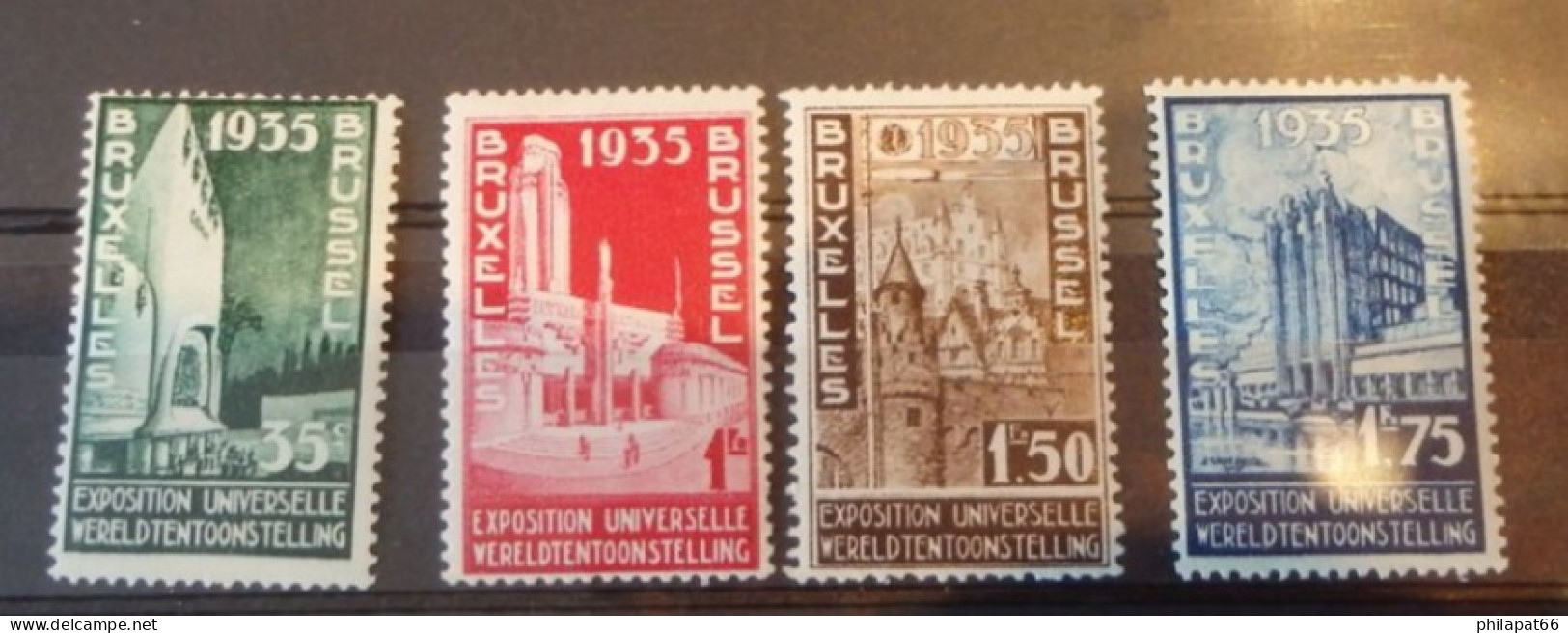 386 Tot 389** Wereldtentoonstelling 1934 Aan Spotprijs - 1934-1935 Léopold III