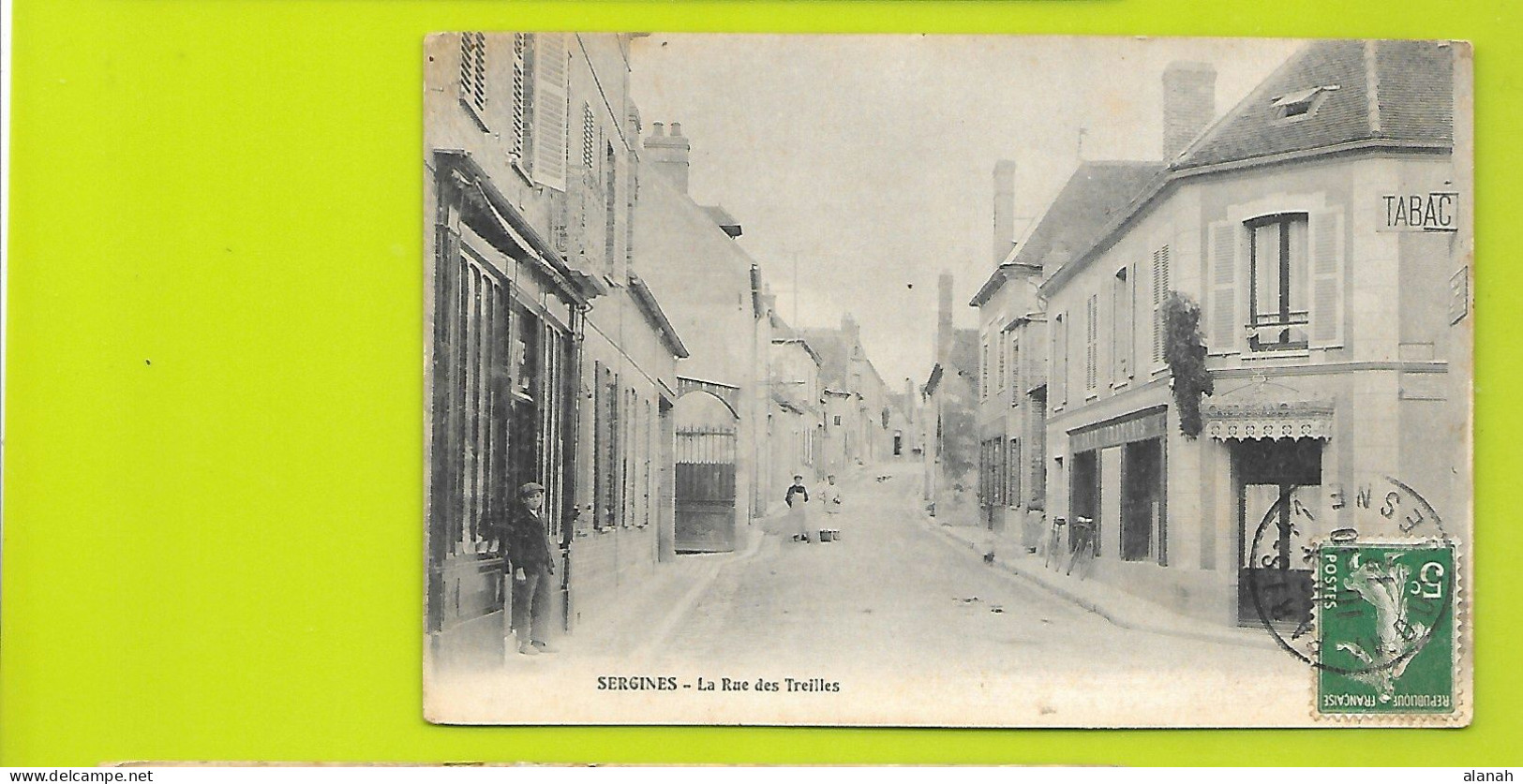 SERGINES Café Rue Des Treilles () Yonne (89) - Sergines