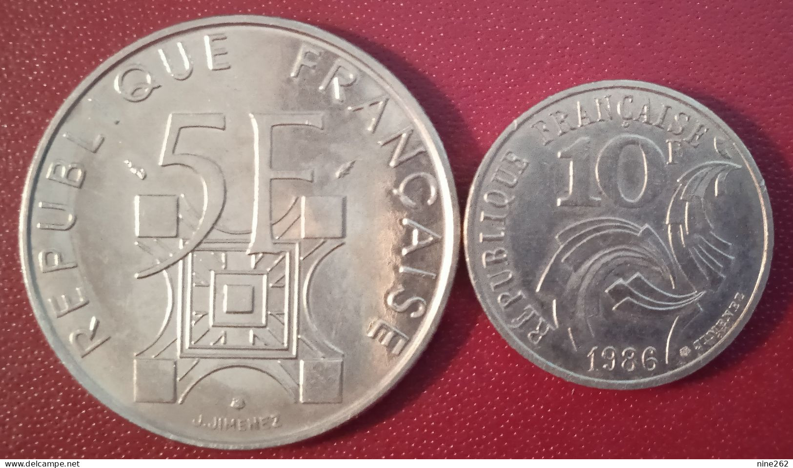 FRANCE.......LOT DE 2 PIECES.......5 F + 10 F........... - Altri & Non Classificati