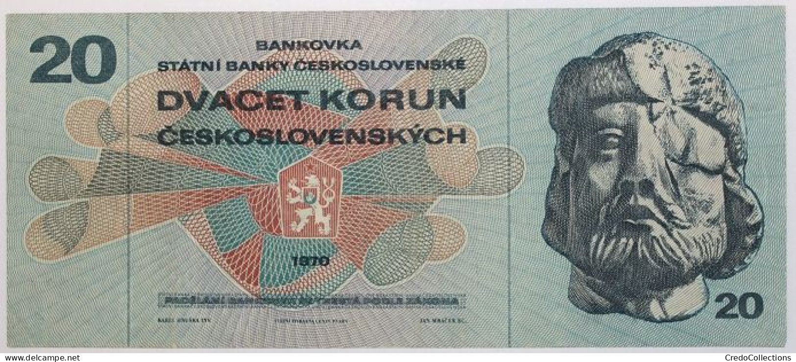 Tchécoslovaquie - 20 Korun - 1970 - PICK 92c - SPL - Tschechoslowakei